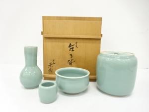 平安景雲造　青磁　台子皆具